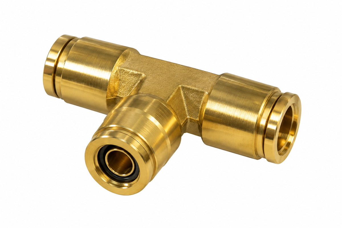 177.13B648 - Brass PLC Union Tee