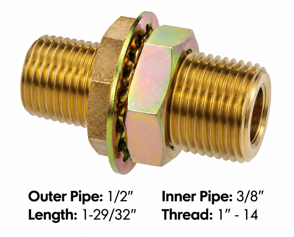 177.9196BHCD61 - Bulkhead Coupling 1-29/32in