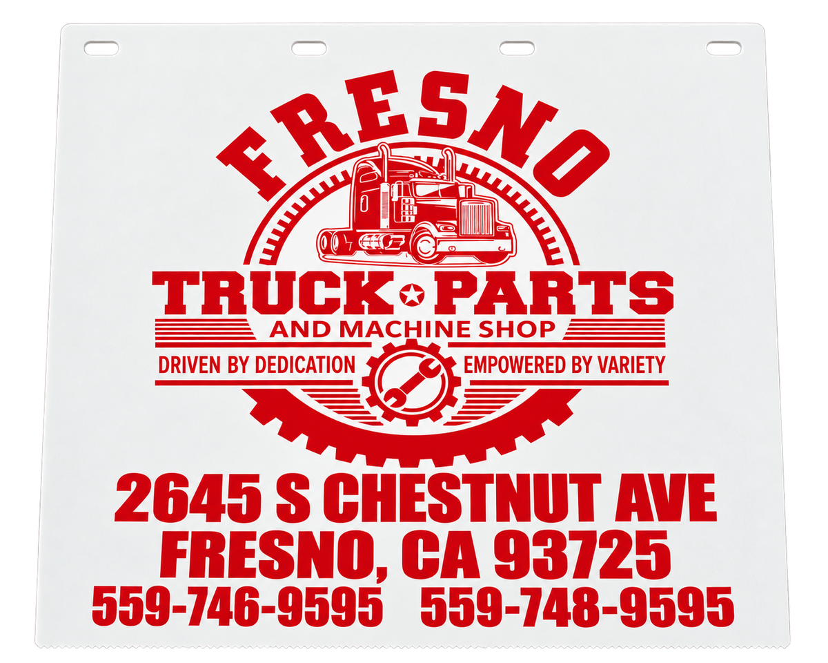 Fresno Truck Parts Custom Printed Mudflap 24x24 & 24x30