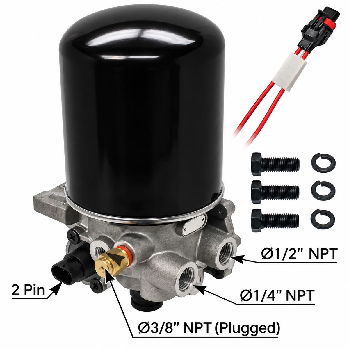 170.955300 - Air Dryer Wabco SS1200P Type 12V-100W