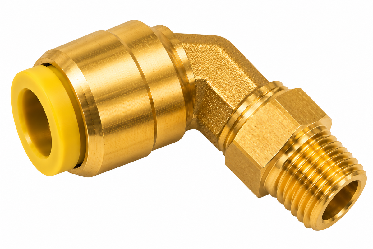 177.13B1710D - Brass PLC 45 Deg NS