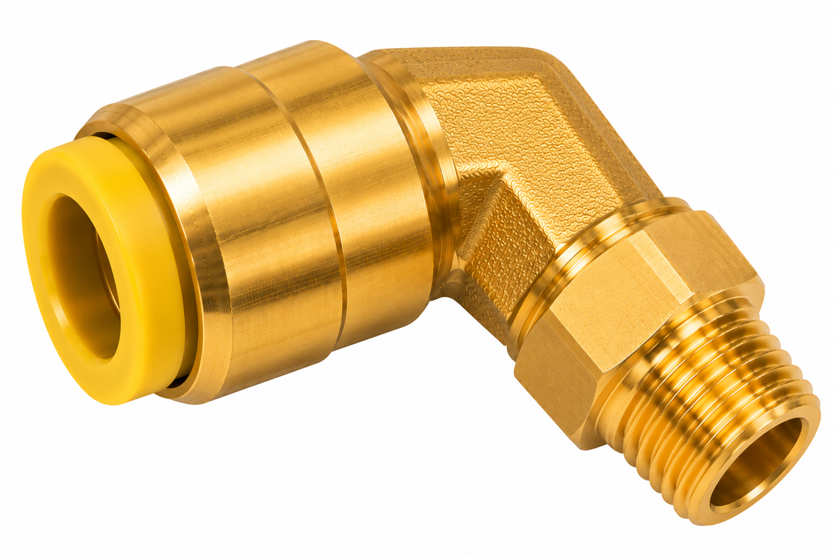 177.13B1512D - Brass PLC Male Elbow