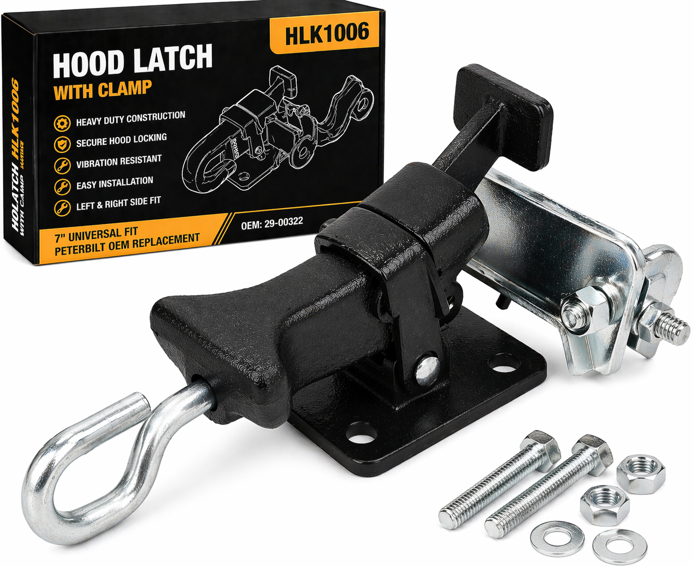HLK1006 - Hood Latch with Clam
