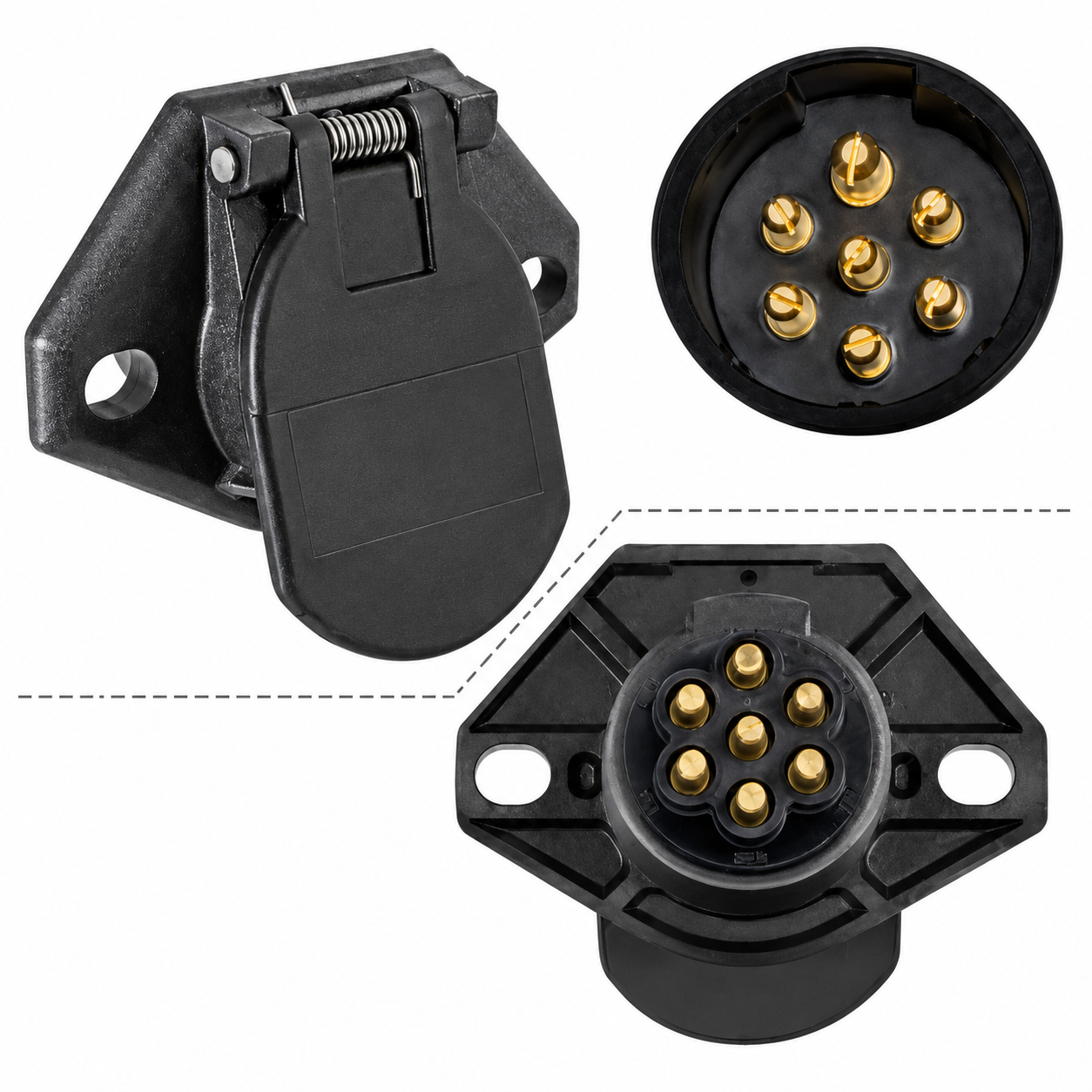 PHI16-724 - QCS2® Socket 7 Pin w/Bullet STA-DRY