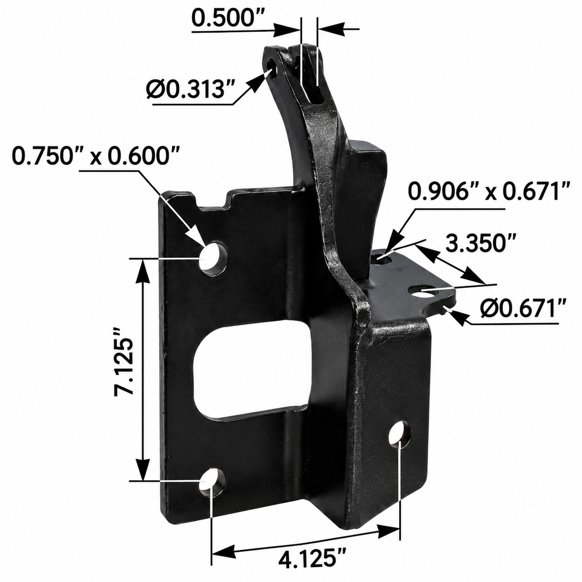 564.59618R - Bumper Bracket RH Kenworth