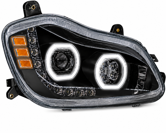 564.59091DBY - RH Black LED Halo Headlamp