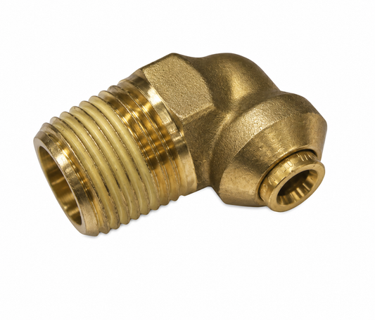 177.13B154D - Brass PLC Male Elbow