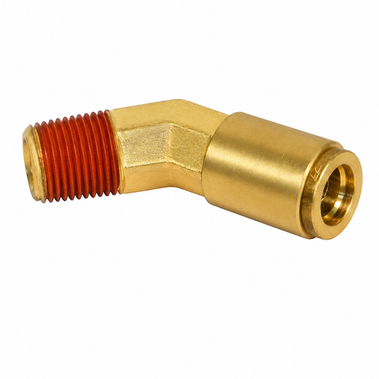 177.13B174A - Brass PLC 45 Deg NS