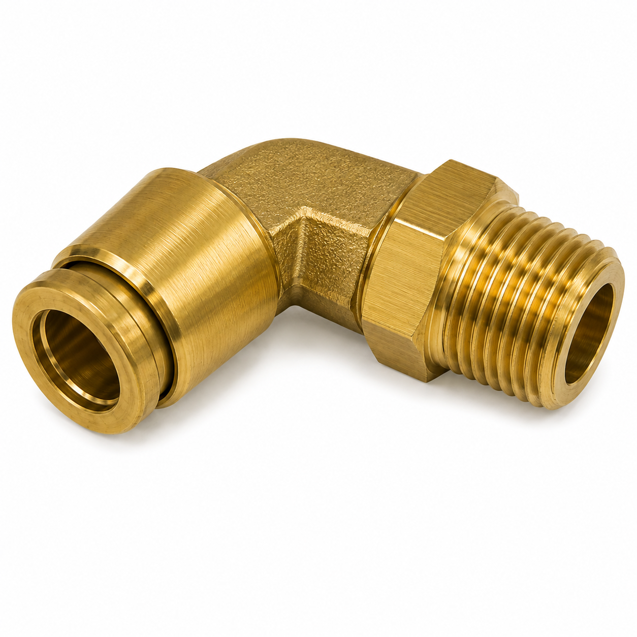 177.13B7410D - Brass PLC 45 Deg Mal