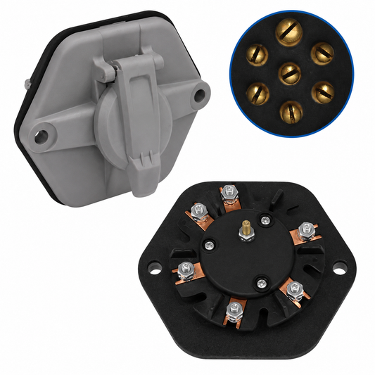 179.1037 - Socket 7 Way Split P