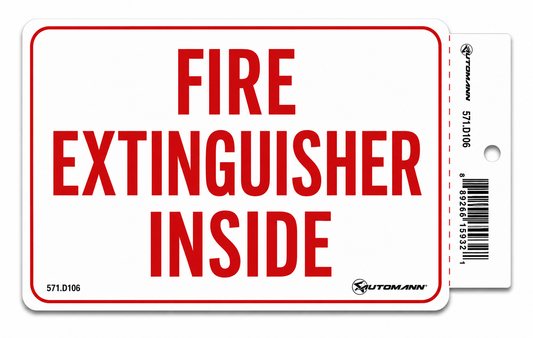 571.D106 - Decal FIRE EXTINGUISHER INSIDE 4.5X6.75