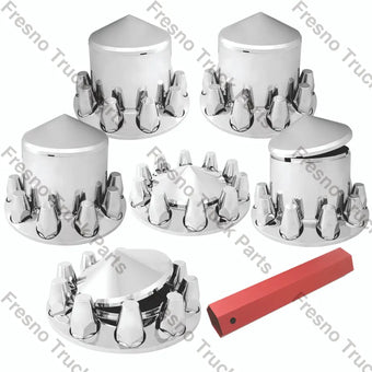 compare product 40231 Chrome Plastic ABS Complete Front & Rear Axle Cvr Set