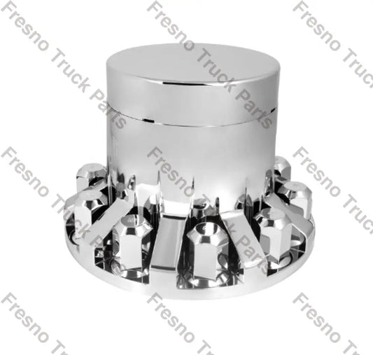 40265 Chrome Plastic Rear Axle Cover Sets with Locking Tabs