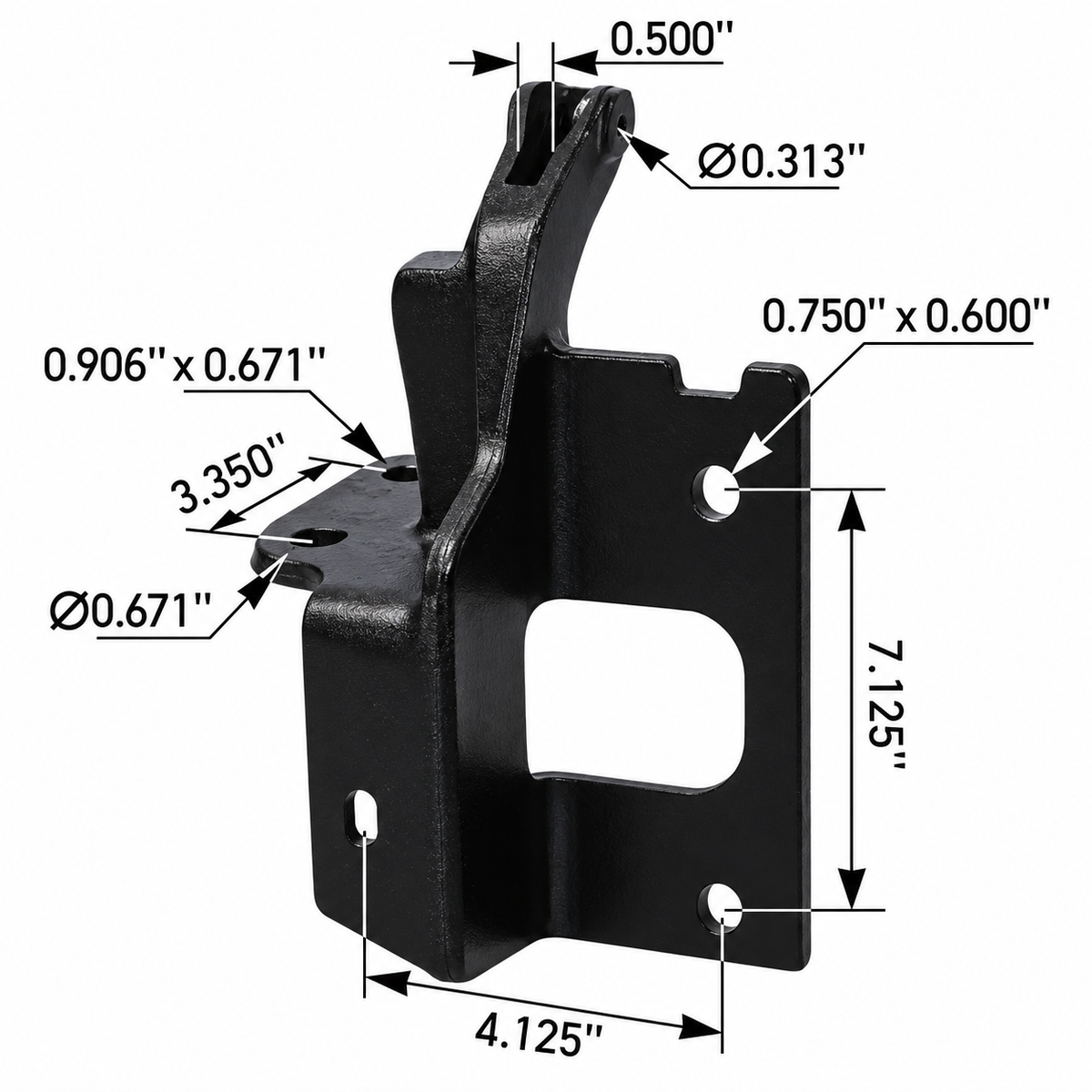 Automann 564.59618L Bumper Bracket LH Kenworth T680