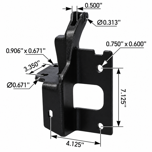 Automann 564.59618L Bumper Bracket LH Kenworth T680