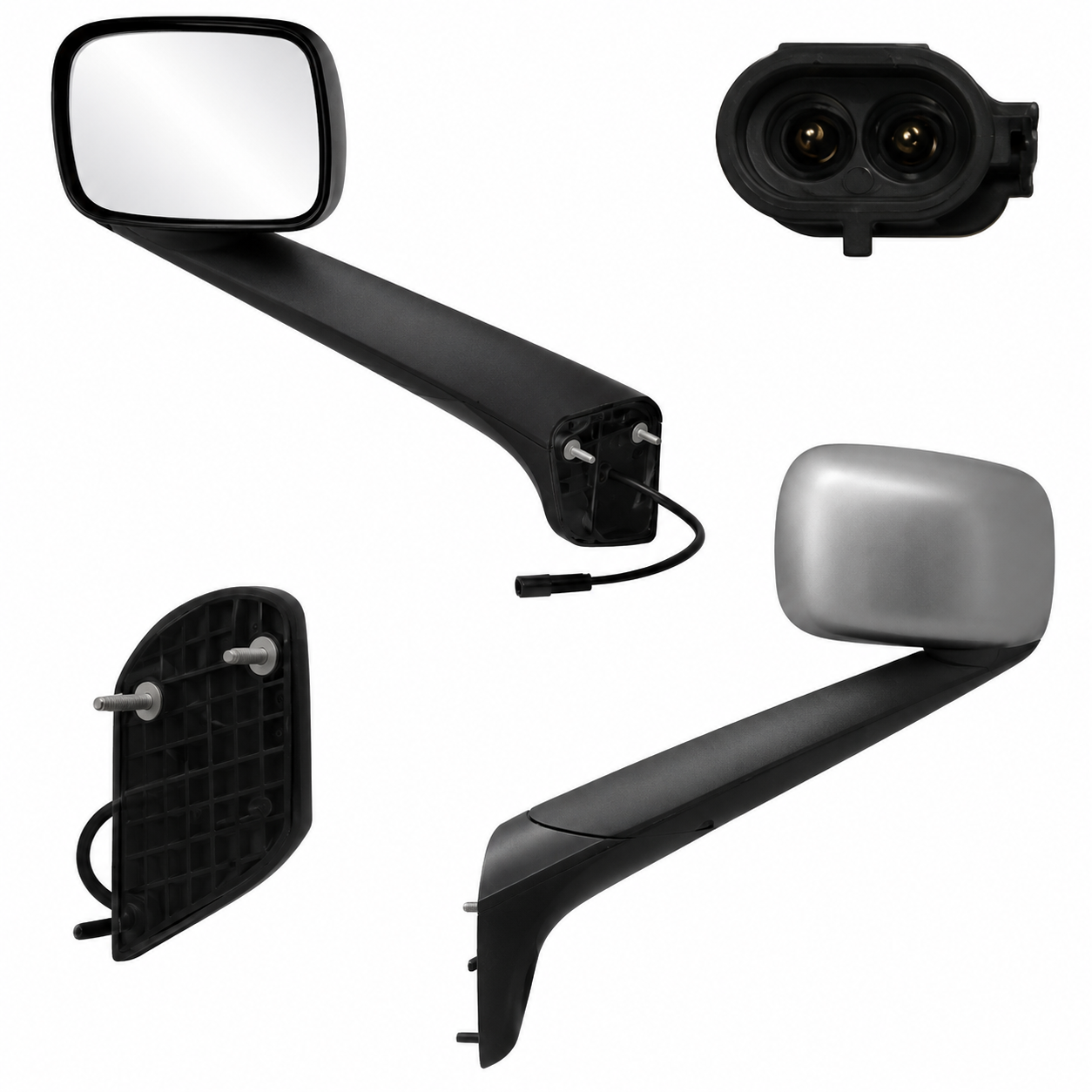 563.46091C - Hood Mount Mirror LH Chrome Freightliner