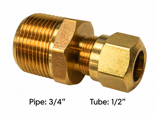 177.14688E - Male Connector DOT 1/2IN x 3/4NPT
