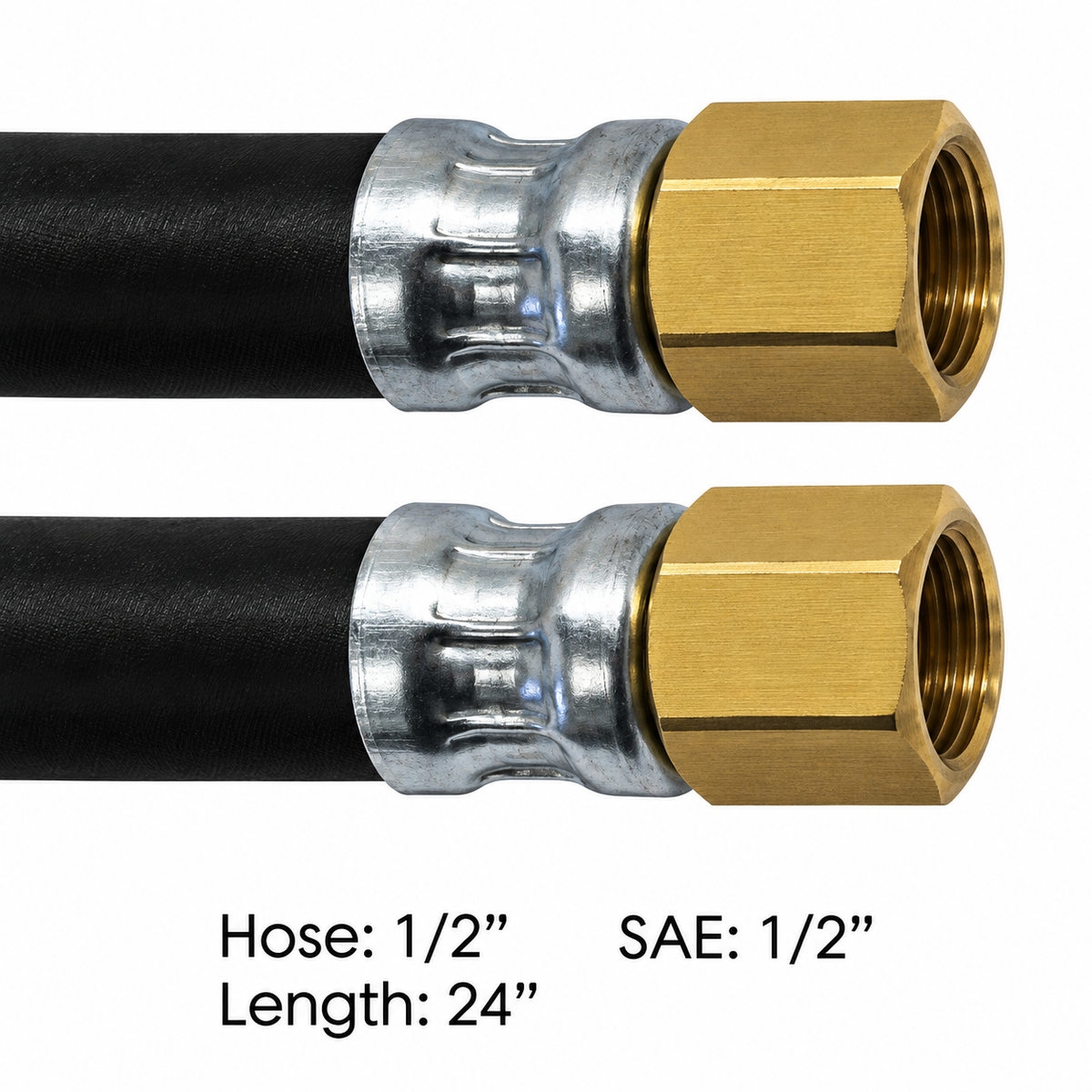 177.7524 - Air Hose Assy 1/2 ID 1/2 SAE DualSwl-24
