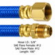 177.121100 - Discharge Hose Male/Female SAE 100in