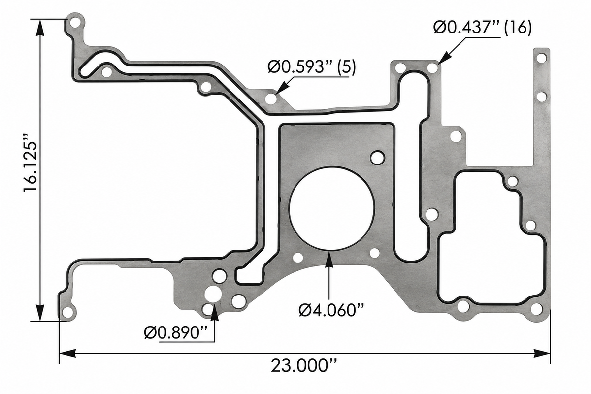 M903089GEL - Gear Housing Gasket Cummins ISX