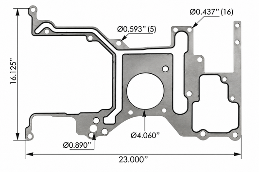 M903089GEL - Gear Housing Gasket Cummins ISX