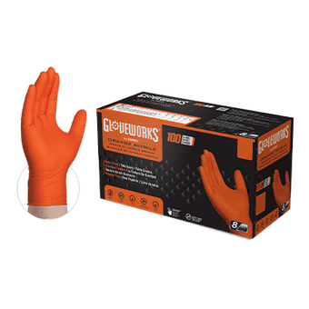 compare product AMXGWON46100 - GLOVES NITRILE LRG O