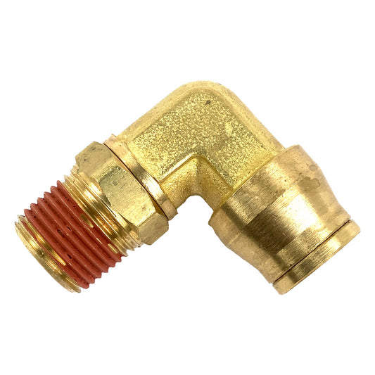 177.13B696D - Brass PLC Male SWL Elbow 3/8 X 1/2in