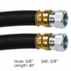 177.7440 - Air Hose Assy 3/8in 3/8in SAE Swl-40in L
