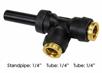 compare product 177.12C514B - PLC Standpipe Run Tee 1/4 X 1/4 X 1/4in