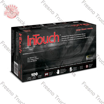compare product B311L InTouch Black Nitrile Gloves Large Disposable
