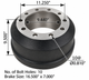 151.6703TR - Brake Drum 16.500in X 7.000in